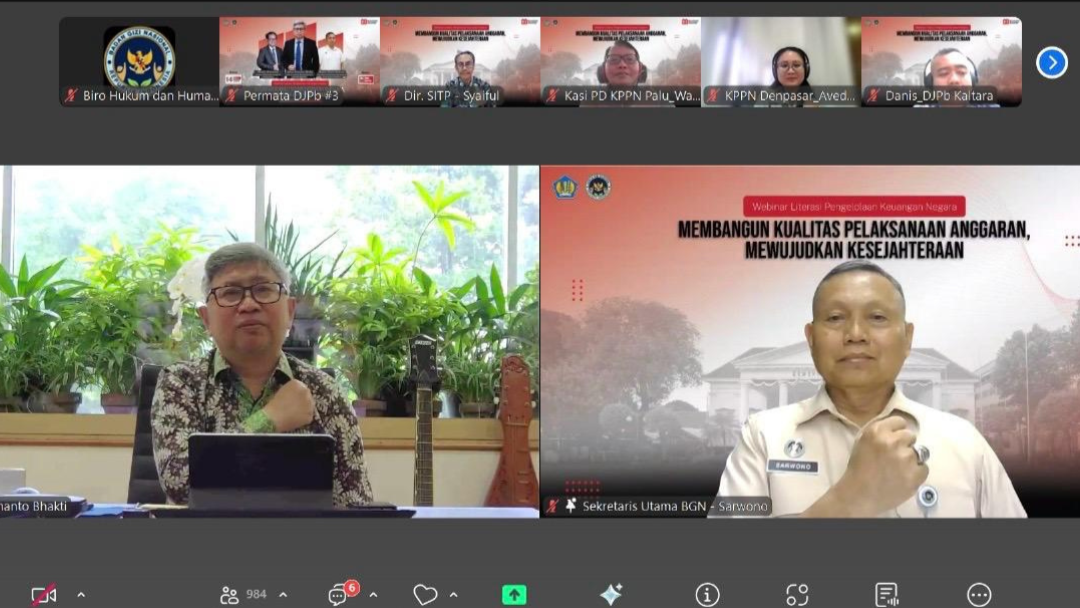 Tingkatkan Kualitas Anggaran, BGN Aceh Tamiang dan Kemenkeu Selenggarakan Webinar Literasi Keuangan